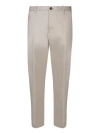 Nine In The Morning Gabardine Fabric Wide Cut Trousers In Neutrals