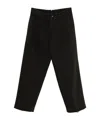 Nine In The Morning Relaxed-fit Black Trousers With Pleated Front Design In Black