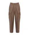 Nine In The Morning Belt Loops Slacks In Brown