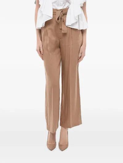 Nine In The Morning Belted Pleated-design Trousers In Multi