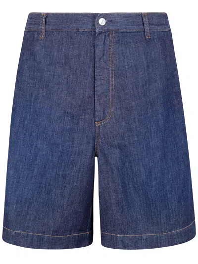 Nine In The Morning "bermuda" Jeans In Blue