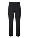 NINE IN THE MORNING BLACK CARGO TROUSERS