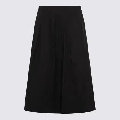 Nine In The Morning A-line Midi Skirt In Black