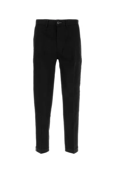 Nine In The Morning Stretch Cotton Blend Trousers In Black