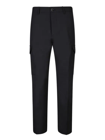 Nine In The Morning Black Technical Fabric Cargo Trousers