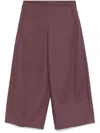 Nine In The Morning Purple Mia Cropped Trousers