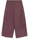 Nine In The Morning Purple Mia Cropped Trousers In Red