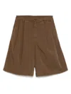 Nine In The Morning Brown Cotton-blend Bermuda