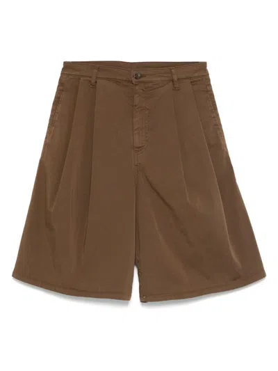 Nine In The Morning Brown Cotton-blend Bermuda
