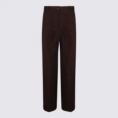 NINE IN THE MORNING BROWN COTTON PANTS