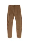 Nine In The Morning Brown Stretch Cotton Giulio Pant In Brown