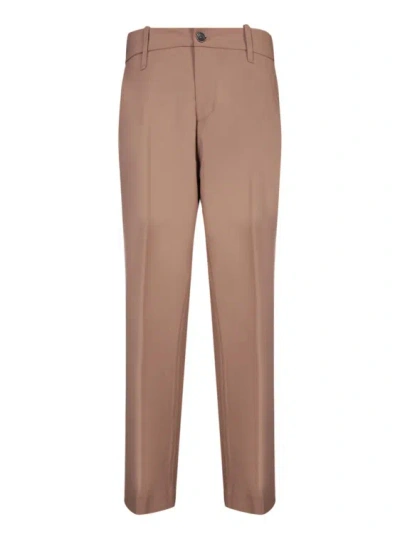 NINE IN THE MORNING BROWN TAILORED TROUSERS