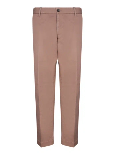 NINE IN THE MORNING BROWN WIDE TROUSERS