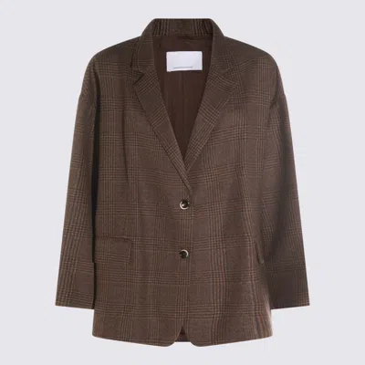 NINE IN THE MORNING BROWN WOOL BLAZER