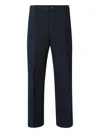 Nine In The Morning Button-fastening Cotton Trousers In Black