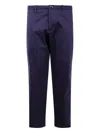 Nine In The Morning Button-fastening Cotton Trousers In Purple