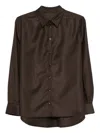 Nine In The Morning Button-fastening Shirt In Burgundy
