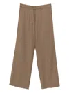 Nine In The Morning Button-fastening Trousers In Brown