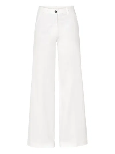 Nine In The Morning Button-fastening Trousers In White