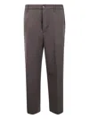 Nine In The Morning Button-fastening Wool Trousers In Brown