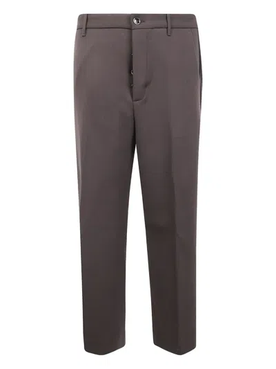 NINE IN THE MORNING BUTTON-FASTENING WOOL TROUSERS