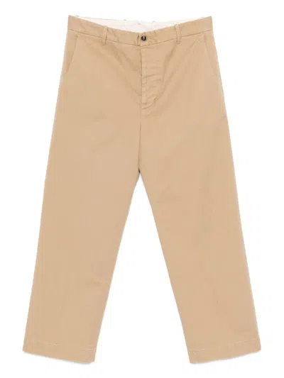 NINE IN THE MORNING NINE IN THE MORNING BUTTON-FLY COTTON TROUSERS