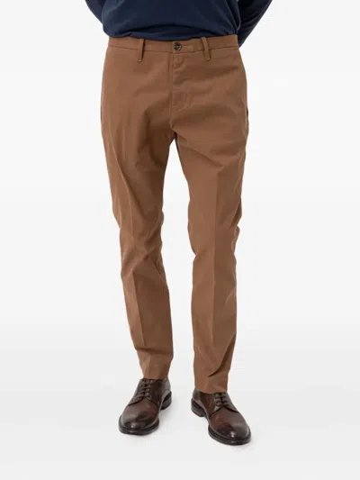 Nine In The Morning Button-fly Stretch-cotton Pants In Brown