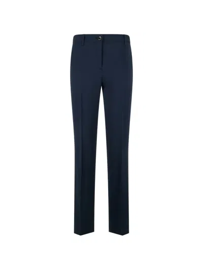 Nine In The Morning Button Trousers In Blue