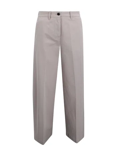 Nine In The Morning Button Trousers In Gray