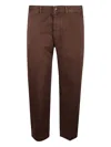 Nine In The Morning Buttoned Chinos In Brown