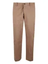 Nine In The Morning Buttoned Straight-leg Trousers In Brown