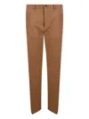 Nine In The Morning Buttoned Stretch-wool Pants In Brown