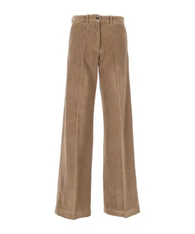 Nine In The Morning Casual Trousers With Belt Loops In Brown