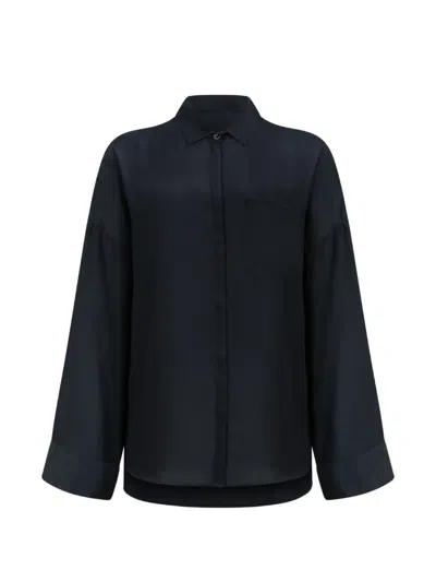 Nine In The Morning Chest-pocket Long-sleeve Shirt In Blue