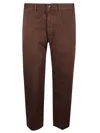 Nine In The Morning Buttoned Chinos In Brown
