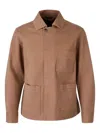 Nine In The Morning Classic-collar Shirt Jacket In Brown