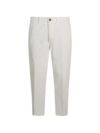 Nine In The Morning Corduroy Trousers In White