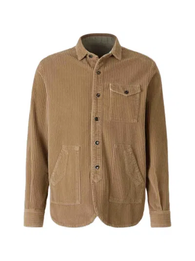 Nine In The Morning Corduroy-texture Button-up Jacket In Animal Print