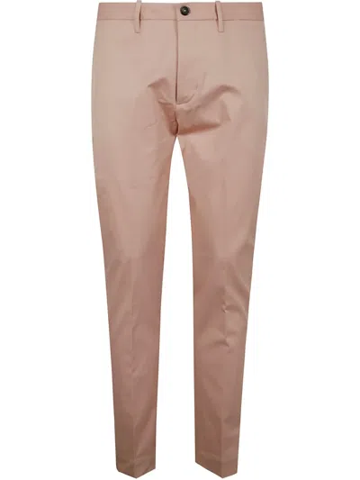 Nine In The Morning Cotton Chinos In Rosa