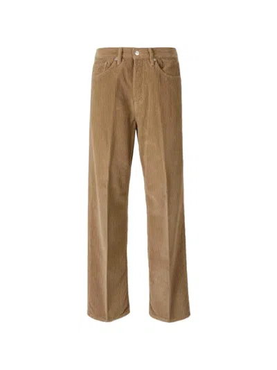 Nine In The Morning Cotton Straight-leg Trousers In Brown