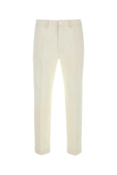 Nine In The Morning Cotton Tim Pant In White