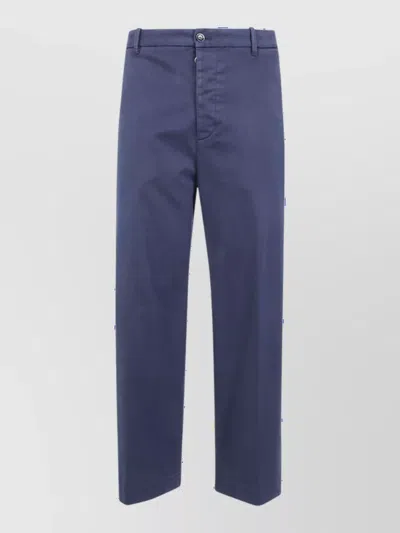 Nine In The Morning Cotton Wide-leg Chino Shorts