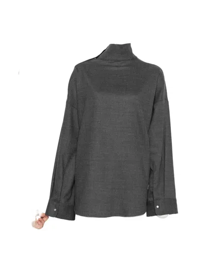 Nine In The Morning Cress Blouse In Gray