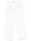 Nine In The Morning Cropped Jeans In White Denim