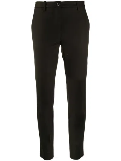 Nine In The Morning Cropped Slim Fit Trousers In Black