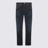 Nine In The Morning Contrast-stitch Jeans In Blue