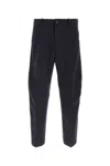 Nine In The Morning Dark Blue Stretch Cotton Giulio Pant In Blue