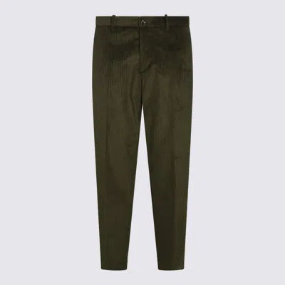 NINE IN THE MORNING DARK GREEN COTTON PANTS