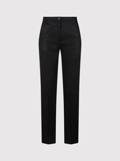 Nine In The Morning Deep Palazzo Trousers In Black