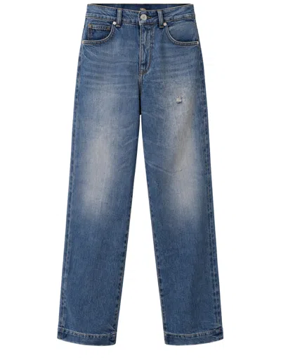 Nine In The Morning Dora Boyfriend Jeans Blue In Gray